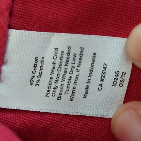 Talbots Pink Cotton Canvas Button Jacket with gold buttons size 10 - Picture 8 of 12